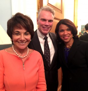 Congresswoman Anna G. Eshoo (D-California), Brad Smith, Pres/CEO of Intuit and Kemba Smith-Pradia